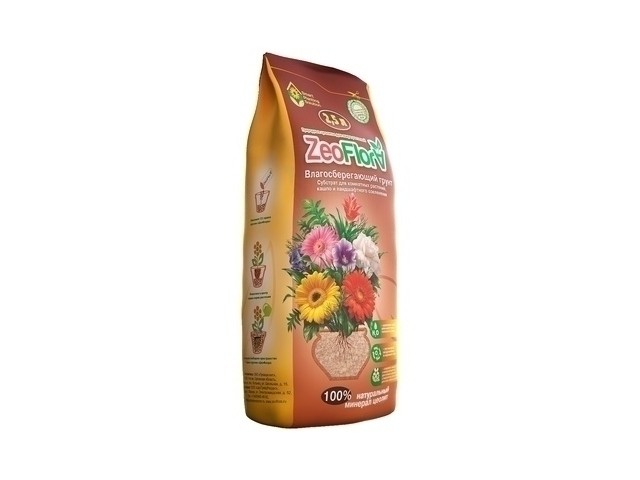 Почвогрунт ZeoFlora Влагосберегающий. Для всех видов растений. 2.5 л.   